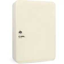 Carl Manufacturing USA CUI 80080 — CARL Steel Security Key Cabinet - 12.5 x 9.3 x 3.5 - Lockable, Wall Mountable - Ivory - Steel