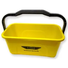 Ettore Products Company ETO 86000 — Ettore Super Compact Bucket - 12 quart - Heavy Duty, Sturdy Handle, Compact, Ergonomic Grip - 7.3 x 17.5 - Yellow - 1 / Each