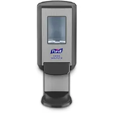 GOJO GOJ 512401 — PURELL® CS4 Hand Sanitizer Dispenser - Manual - 1.27 quart Capacity - Site Window, Refillable, Sanitary-sealed, Recyclable, Locking Mechanism, Durable, Wall Mountable - Graphite - 1Each