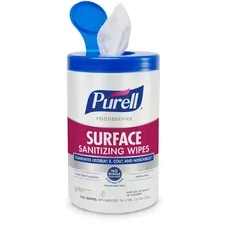 GOJO GOJ 934106 — PURELL® Foodservice Surface Sanitizing Wipes - Ready-To-Use Wipe7 Width x 10 Length - 110 / Canister - 1 Each
