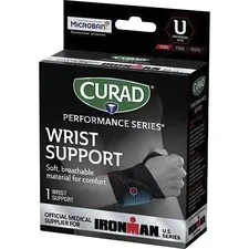 MEDLINE INDUSTRIES INC MII CURIM19710 — Curad Universal Wraparound Wrist Supports - Black - Neoprene