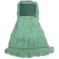 Genuine Joe GJO MGR5B — Joe GJOMGR5B, Synthetic Blend Medium Mophead, 1 Each, Green - Synthetic, Cotton, Rayon, Fiber