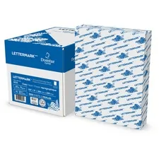 Domtar Inc DMR 8822 — Lettermark Inkjet, Laser Copy & Multipurpose Paper - White, Black - 92 Brightness - Letter - 8 1/2 x 11 - 20 lb Basis Weight - 75 g/m² Grammage - Smooth - 1 / Carton - 2500 - FSC Mix, SFI - ColorLok Technology, Micro Perforated, Acid-free, Elemental Chlorine-free