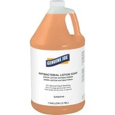 Genuine Joe GJO 03110 — Joe Antibacterial Lotion Soap - 1 gal (3.8 L) - Bacteria Remover, Grime Remover, Dirt Remover - Hand - Orange - Anti-septic, Pleasant Scent - 1 Each