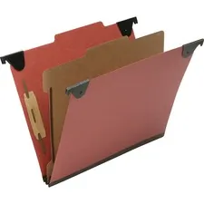 National Industries For the Blind 7530016816249 — SKILCRAFT 2/5 Tab Cut Letter Recycled Hanging Folder - 1 Folder Capacity - 8 1/2 x 11 - 2 Expansion - 2 Fastener(s) - 1 Fastener Capacity - Top Tab Location - Top Tab Position - 1 Divider(s) - Pressboard - 10 / Box - TAA Compliant