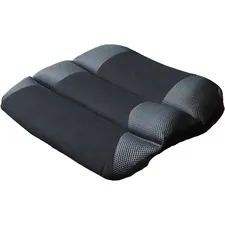 KANTEK KTK LS365 — Kantek Memory Foam Seat Cushion - Memory Foam, Fabric, Rubber - Ergonomic Design, Comfortable, Washable, Easy to Clean - Black, Gray - 1Each