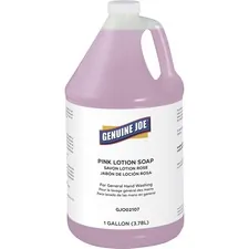 Genuine Joe GJO 02107 — Joe Pink Lotion Soap - 1 gal (3.8 L) - Pump Bottle Dispenser - Hand, Skin - Pink - Rich Lather - 1 Each