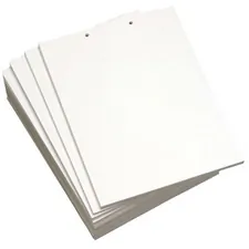 Domtar Inc DMR 8827 — Lettermark 2-Hole Punched Inkjet, Laser Copy & Multipurpose Paper - White, Black - 92 Brightness - Letter - 8 1/2 x 11 - 20 lb Basis Weight - 75 g/m² Grammage - 1 / Carton - 2500 (5 - SFI - Acid-free, ColorLok Technology, Elemental Chlorine-free