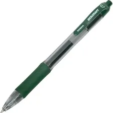 National Industries For the Blind 7520016826563 — SKILCRAFT Medium Point Retractable Gel Pen - TAA Compliant - Medium Pen Point - 0.7 mm Pen Point Size - Conical Pen Point Style - Retractable - Green Water Based, Gel-based Ink - Clear Barrel - 12 / Dozen