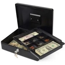 Carl Manufacturing USA CUI 82012 - CARL Bill Tray Steel Security Cash Box - Steel - Black - 4 H