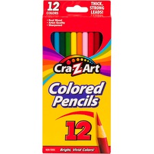 CraZArt CZA 1040472 - Cra-Z-Art Colored Pencils - Multi Lead - Wood Barrel - 12  B