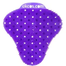 DIVERSEY DVO EKS1P12 — Diversey ekcoscreen Anti-splash Urinal Screen - Lasts upto 60 Days - Anti-splash, Odor Neutralizer, Anti-bacterial, Flexible, Recyclable, Biodegradeable - 12 / Carton - Purple