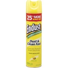 DIVERSEY DVO CB508171 — Diversey ENDUST Lemon Dust & Clean Spray - Ready-To-Use Aerosol - 12.50 oz (0.78 lb) - Lemon Zest Scent - 1 Each - Clear