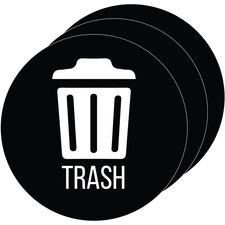 HLS Commercial HLC HLSKERTRASH3 - HLS Commercial Refuse Bin Icon Sticker - Compost - 110 Heigh