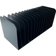 Huron HUR HASZ0178 — Huron 15-slot Vertical Message Rack - 15 Compartment(s) - 6.5 Height x 16 Width x 16.3 Depth - Durable - Black - Steel - 1 Each