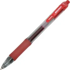 National Industries For the Blind 7520016826565 — SKILCRAFT Medium Point Retractable Gel Pen - TAA Compliant - Medium Pen Point - 0.7 mm Pen Point Size - Conical Pen Point Style - Retractable - Red Water Based, Gel-based Ink - Clear Barrel - 12 / Dozen