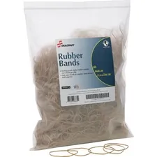 National Industries For the Blind 7510015783521 — SKILCRAFT Soft-stretch Sterling Crepe Rubber Bands - Stretchable, Elastic, Reusable - 1 Pack - Rubber - Crepe