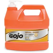 GOJO GOJ 094504 — Gojo® NATURAL* ORANGE Smooth Hand Cleaner - Citrus Scent - 1 gal (3.8 L) - Pump Bottle Dispenser - Soil Remover, Dirt Remover, Grease Remover - Hand - Orange - 1 Each