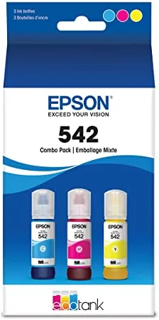 EPSON EPST542520-S — Epson T542 Ecotank Ink Ultra-high Capacity Bottle Color Combo Pack T542520-S