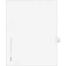 Avery Dennison 1016 — Avery® Individual Legal Exhibit Dividers - Avery Style - 1 Printed Tab(s) - Digit - 16 - 1 Tab(s)/Set - 8.5 Divider Width x 11 Divider Length - Letter - White Paper Divider - Paper Tab(s) - 25 / Pack