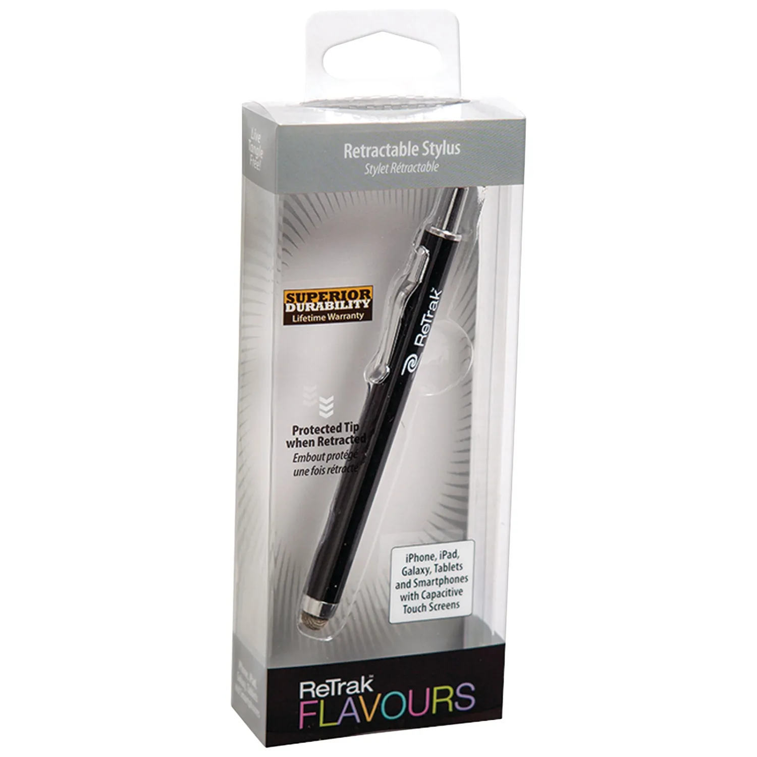 EMERGE TECHNOLOGIES ETSTYLUSBLK - RETRACTABLE STYLUS-BLACK