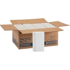 GEORGIA PACIFIC GPC 21000 — Pacific Blue Select Multifold Premium Paper Towels (Previously Signature) by GP Pro - 2 Ply - 9.50 x 9.25 - White - Absorbent - For Restroom - 125 Per Pack - 16 / Carton