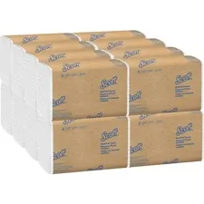 KIMBERLY CLARK KCC 01840 — Scott MultiFold Paper Towels - 9.50 x 9.40 - White - Recyclable, Absorbent - 250 Per Pack - 4000 / Carton