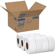KIMBERLY CLARK KCC 07805 — Scott JRT Jr. Bath Tissue - 2 Ply - 3.55 x 1000 ft - White - 12 / Carton
