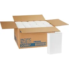 GEORGIA PACIFIC GPC 20887 — Georgia-Pacific Big Fold Z Premium Towels - 1 Ply - 10.40 x 10.80 - White - Absorbent - 220 Per Pack - 10 / Carton