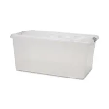IRIS IRS 100101 - IRIS Clear Storage Boxes with Lids - External Dimensions: 17
