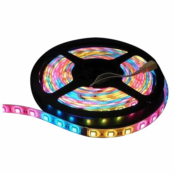 Lunasea Lighting LLB-453M-01-05 — Lunasea Waterproof IP68 LED Strip Lights - Red/Green/Blue - 5M