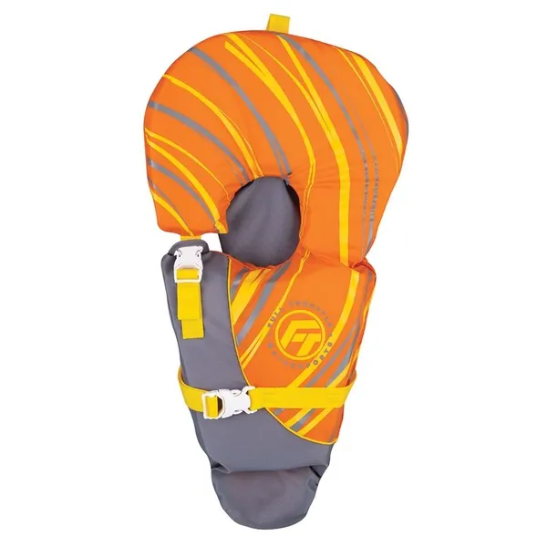 Full Throttle 104000-200-000-14 — Full Throttle Baby-Safe Vest - Infant to 30lbs - Orange/Grey