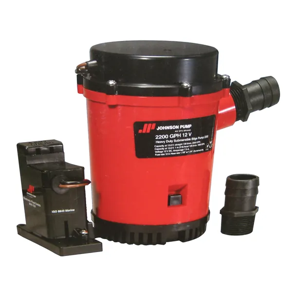 Johnson Pump 02204-00 — Johnson Pump 2200GPH Auto Bilge Pump w/Mag Switch - 12V