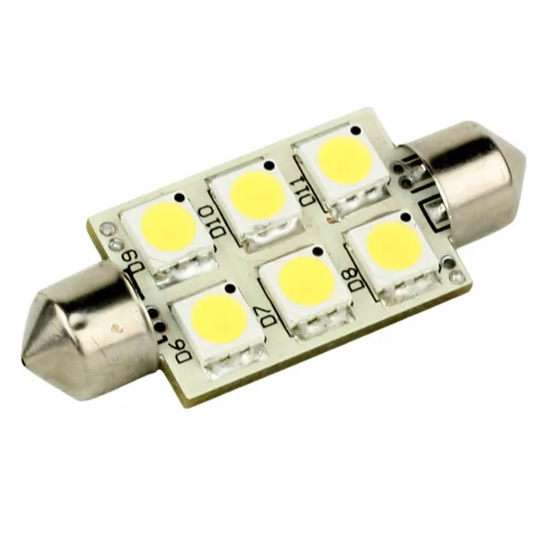 Lunasea Lighting LLB-186W-21-00 - Lunasea Single-Sided 6 LED Festoon - 10-30VDC1.5W97 Lumens -
