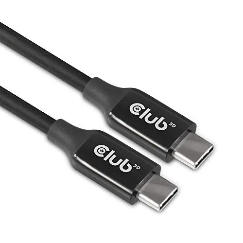 CLUB 3D CAC-1535 — USB-C TO USB-C BI-DIRECTIONAL ACTIVE CABLE WITH A RE-TIMER CHIPSET FOR ENHANCING