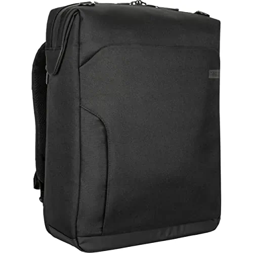 Targus TBB609GL — 15 - 16 WORK+ CONVERTIBLE DAYPACK - BLACK - SPACIOUS LAPTOP AND MAIN COMPARTMENT