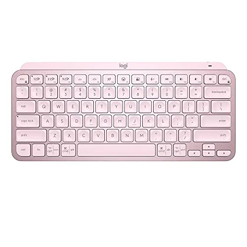 Logitech 920-010474 — MX KEYS MINI MINIMALIST WIRELESS ILLUMINATED KEYBOARD - ROSE - US