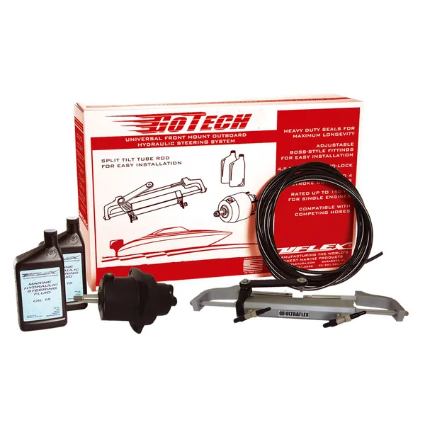 Uflex USA GOTECH 1.0 — UFlex GoTech 1.0 Universal Front Mount Outboard Hydraulic Steering System