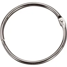 Officemate OIC 99703 — OIC Looseleaf Book Rings - 1.5 Diameter - Silver - Metal - 100 / Box