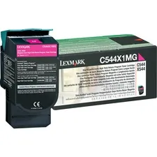 Lexmark C544X1MG — Lexmark Toner Cartridge - Laser - Extra High Yield - 4000 Pages - Magenta - 1 Each