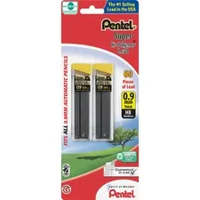 Pentel PEN C29BPHB2 — Pentel Super Hi-Polymer 0.9mm Lead Refill - 0.9 mmBold Point - HB - Black - 60 / Pack