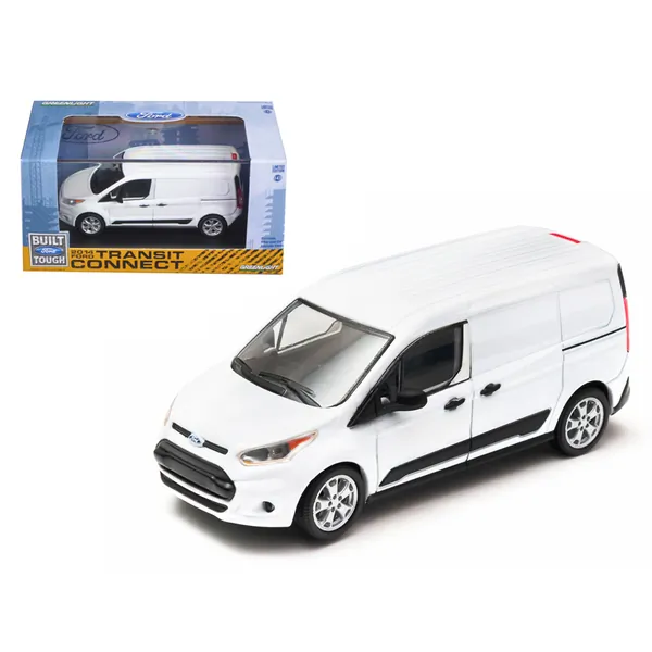 Greenlight 86044 — 2014 Ford Transit Connect Van White 1/43 Diecast Model