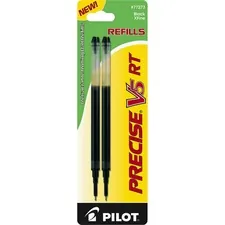 Pilot PIL 77273 — Pilot Precise V5 RT Premium Rolling Ball Pen Refills - 0.50 mm, Extra Fine Point - Black Ink - 2 / Pack