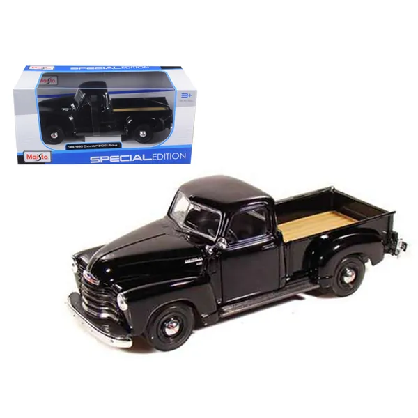 Maisto 31952bk — 1950 Chevrolet 3100 Pickup Truck Omaha Orange 1/25 Diecast