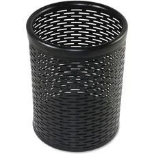 Artistic Products AOP ART20005 — Artistic Urban Collection Punched Metal Pencil Cup - 4.5 x 3.5 x 3.5 x - Metal - 1 Each - Black