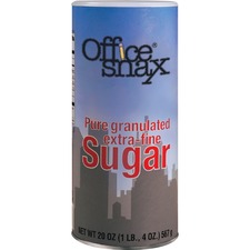 OFFICE SNAX, INC. 00019CT - Office Snax Granulated Sugar Canister - Canister - 1.2 lb (2