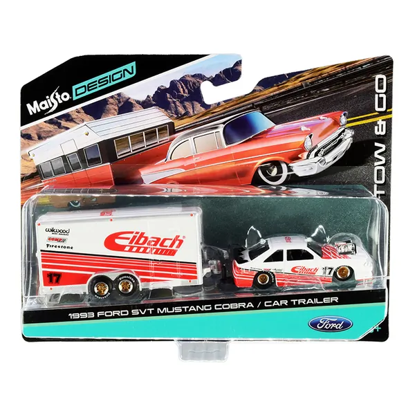 Maisto 15368-21A — Chevrolet 1500 Pickup Truck & Travel Trailer Diecast Set
