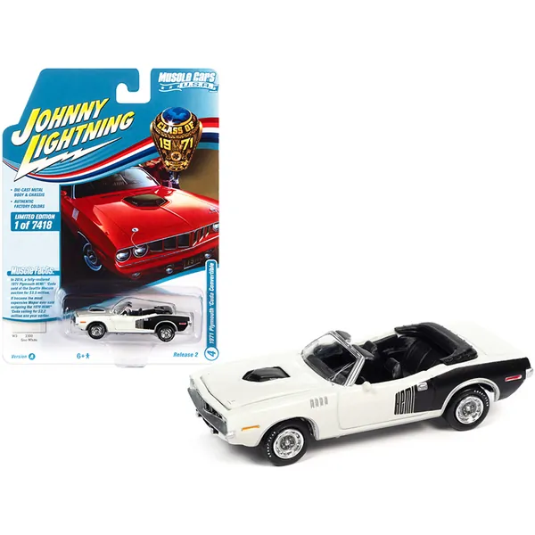 Johnny Lightning JLMC026-JLSP153A — 1971 Plymouth Barracuda Convertible - Limited Edition Diecast