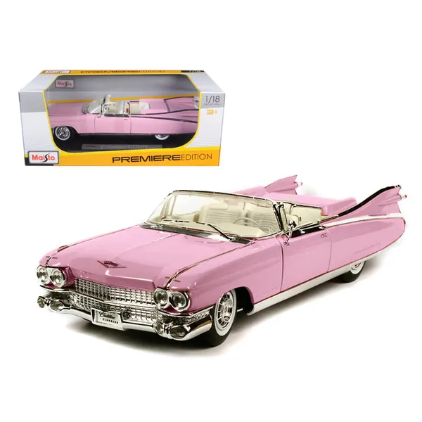 Maisto 36813pi — 1959 Cadillac Eldorado Biarritz Convertible - Pink 1/18 Scale