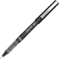 Pilot PIL 35392 — Pilot Precise V7 Fine Premium Capped Rolling Ball Pens - Bar-coded - Fine Pen Point - 0.7 mm Pen Point Size - Black - Clear Barrel - 12 / Dozen